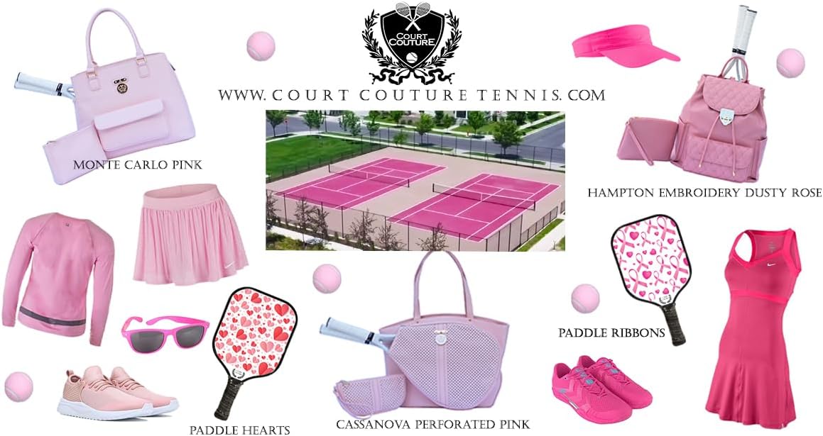 Court Couture Monte Carlo Pink Tennis/Pickleball Bag