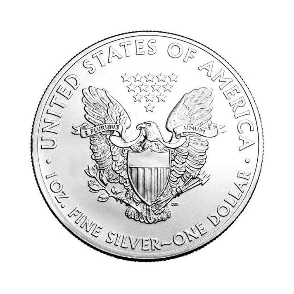 1986 - Present (Random Year) Lot of (10) 1 Ounce Silver American Eagle Coins Brilliant Uncirculated (Type 1 or 2) in Original United States Tube with Certificates of Authenticity $1 Seller BU