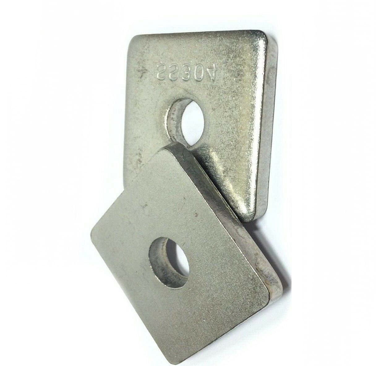 Pr-Mch 5/8' Stainless Steel Metal Square Washers for Unistrut Channel 50 Box, Set Kit #DR-D7724D