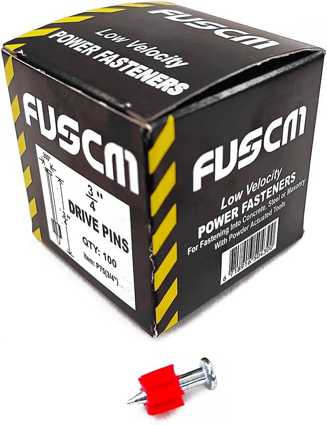 3/4' Fastener + .27 Cal Semi-Auto Powder Actuated Tool with power indicator