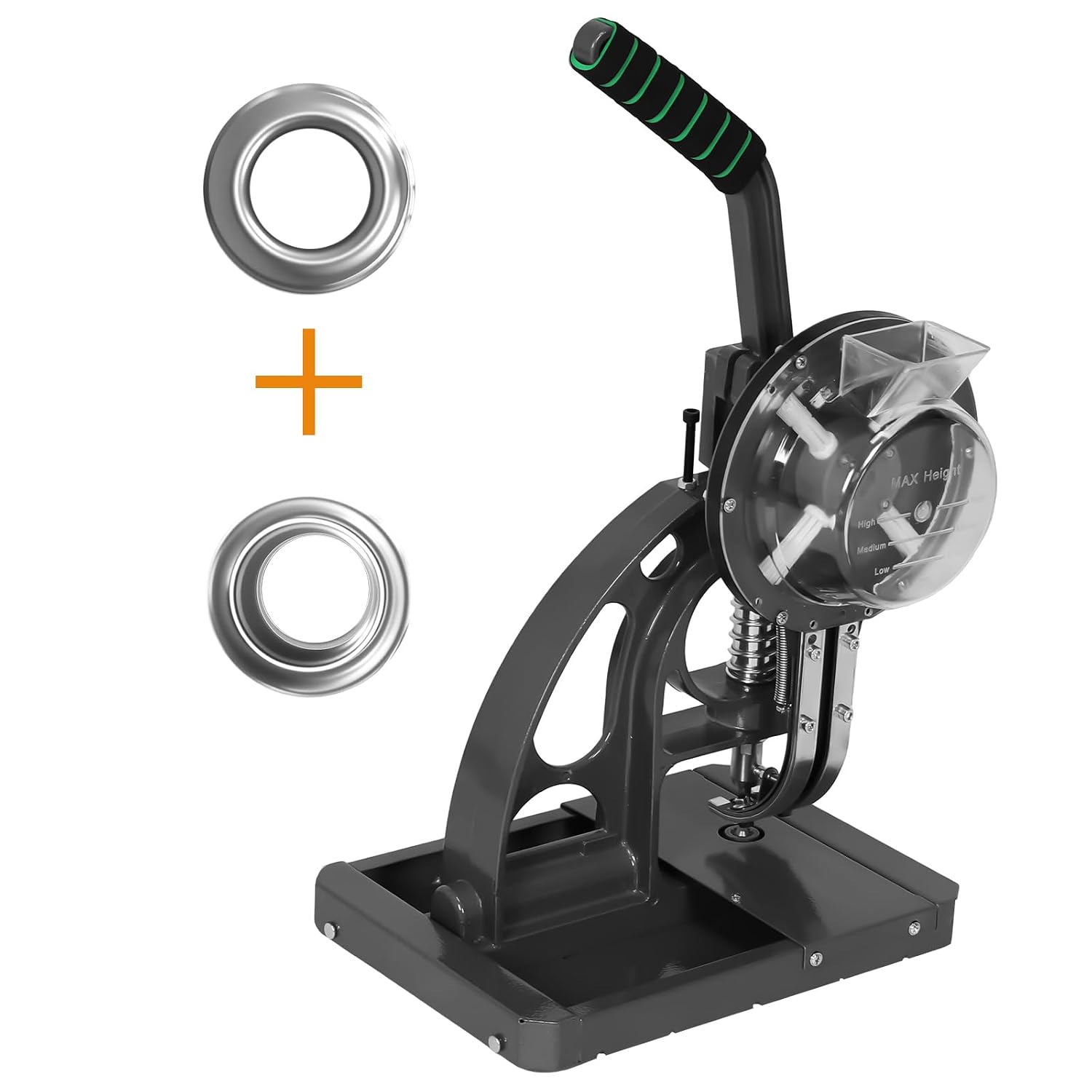 Semi Automatic 8mm Banner Tarpaulin Eyelet Press Punching Machine Grommet Hole Punching Machine for Fabric Leather Banners DIY Projects