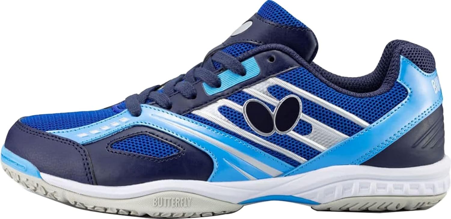 Butterfly Lezoline Mach Shoes - Professional Table Tennis Shoe, Shock Absorbing, Lightweight, Superior Grip, Great Comfort, Flexible, Durable Ping Pong Shoes