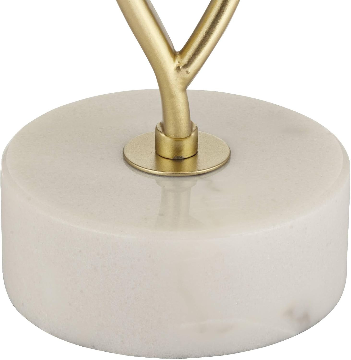 360 Lighting Liza 26 1/2' Tall Luxe Modern Glam Table Lamps Set of 2 Gold Sculptural Living Room Bedroom Bedside Nightstand House Office Home Reading Kitchen Entryway Linen White Shade