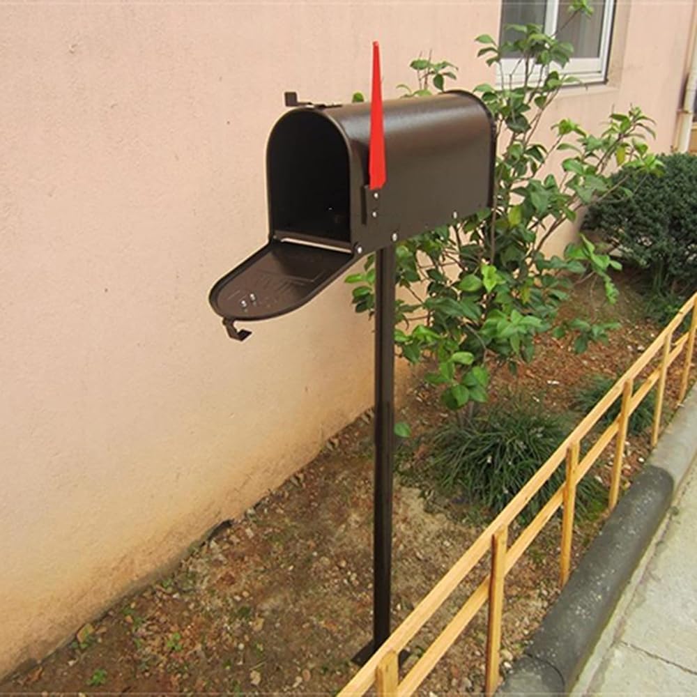Floor Stand Weatherproof Letter Storage Box, Drop Post Box American Style Tall Mailboxes for Townhouse/Garden