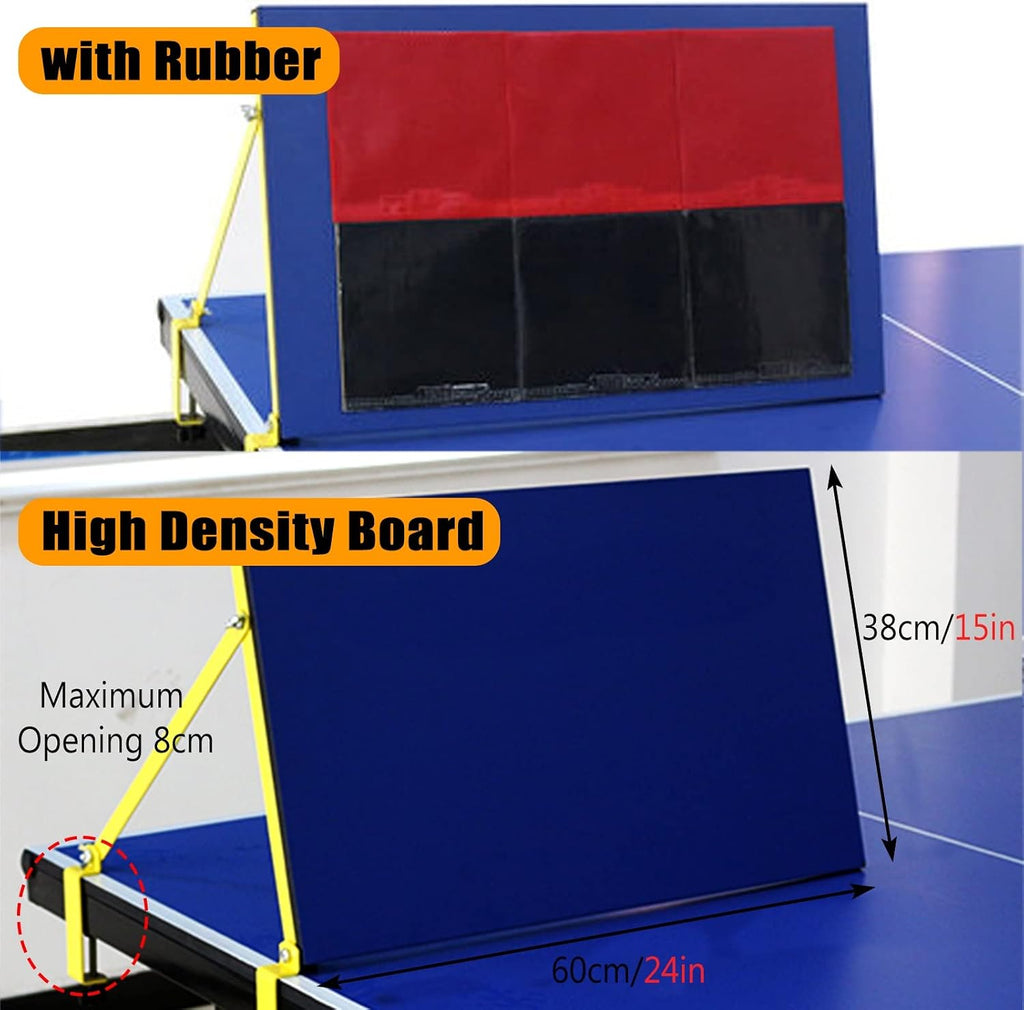Ping Pong Return Board Trainer, Portable Table Tennis Rebound Training Device Baffle, Single Self-Study Equipment for Kids & Adult