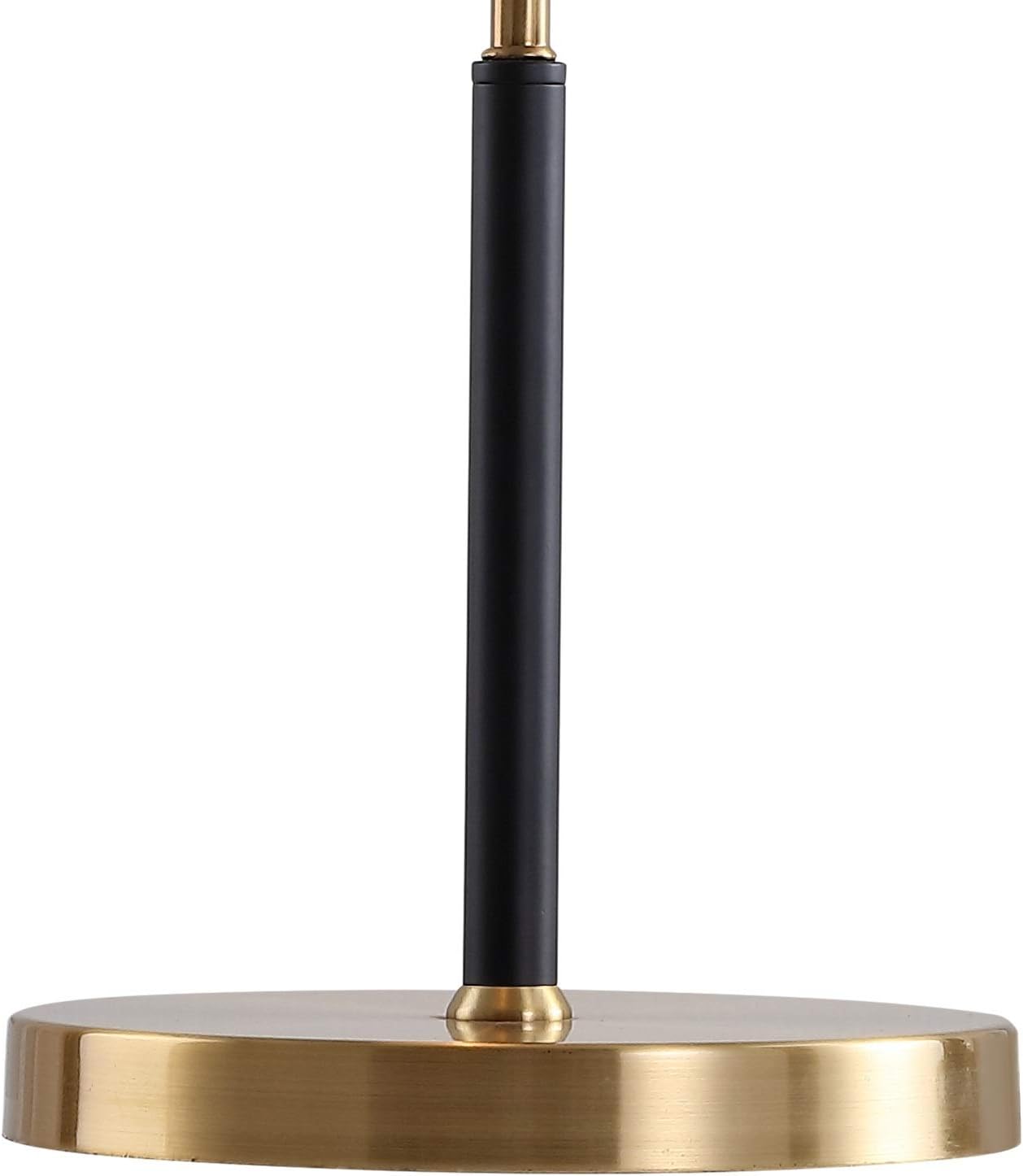 Eyely EYL6008A Lucas 22.5' Moody Metal LED Desk Lamp for Reading Room, Living Room, Office, Bedroom, Contemporary, Glam, Scandinavian, Black/Brass Gold