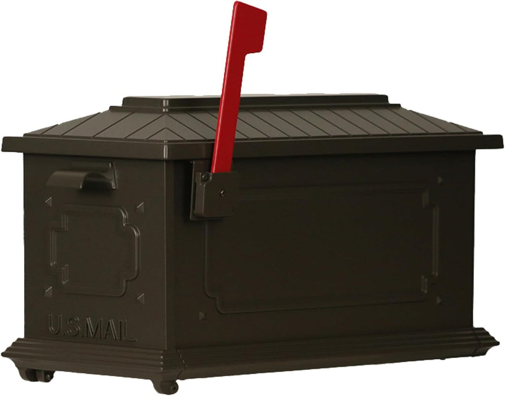 Special Lite Kingston Curbside Mailbox - Mocha Aluminum Mailbox for Post Mount - SCK-1017-MOC