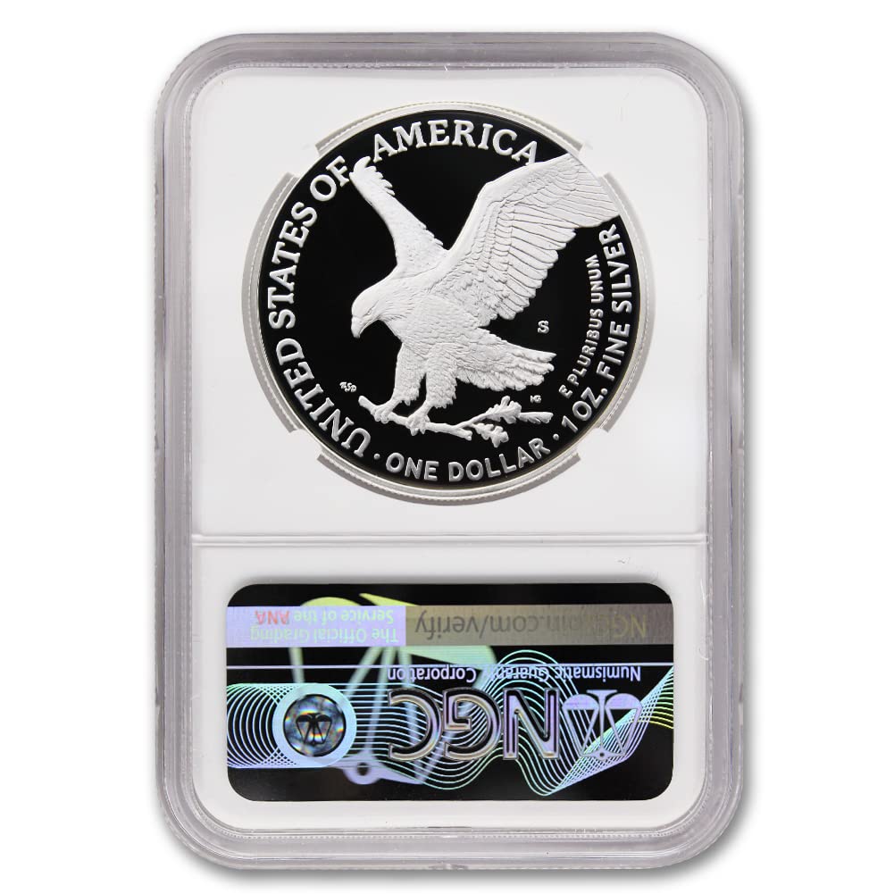 2022 S 1 oz Proof American Silver Eagle PF-70 Ultra Cameo Coin (First Day of Issue) $1 NGC PF70UCAM