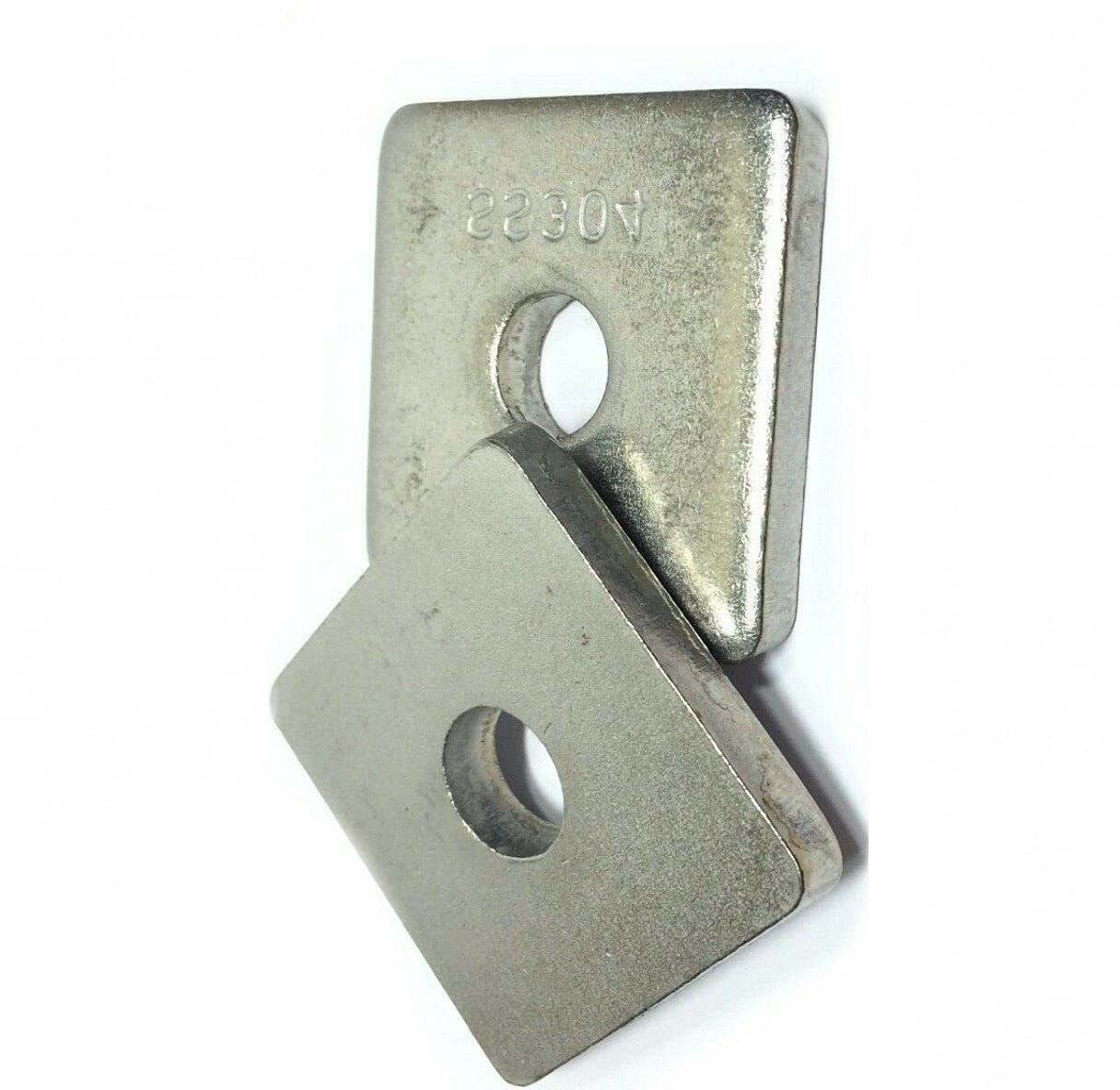 Pr-Mch 5/8' Stainless Steel Metal Square Washers for Unistrut Channel 100 BX, Set Kit #DR-D8881D