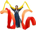 Real Silk Streamer 12M Dunhuang Feitian Dance Props With Rod Flowy Liyugang Long Water Sleeve Hanfu Accessory