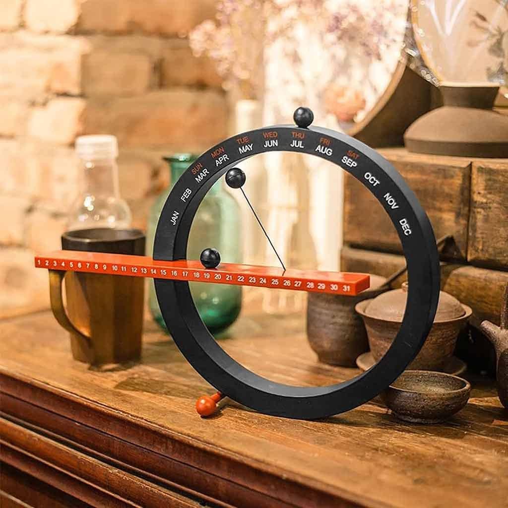 Magnetic Ball Clock Perpetual Calendar Home Decoration Living Room Bedroom Decorations