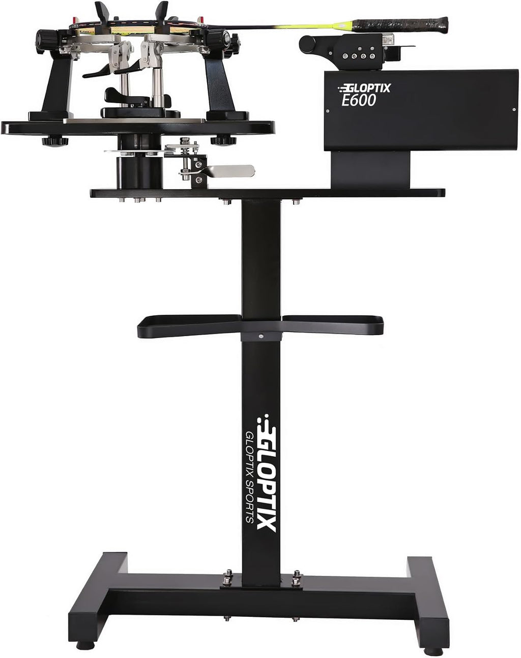 GT-E600 Electronic Tennis Racket Stringing Machine Digital Desktop Progression String Tools, with Tools and Accessories