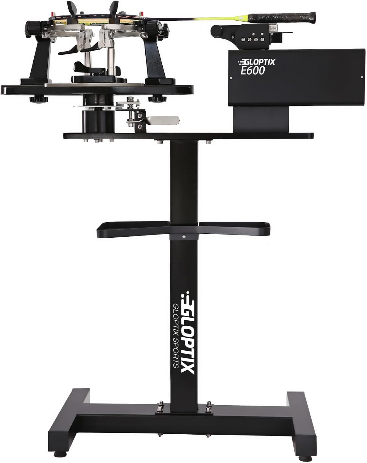 GT-E600 Electronic Tennis Racket Stringing Machine Digital Desktop Progression String Tools, with Tools and Accessories