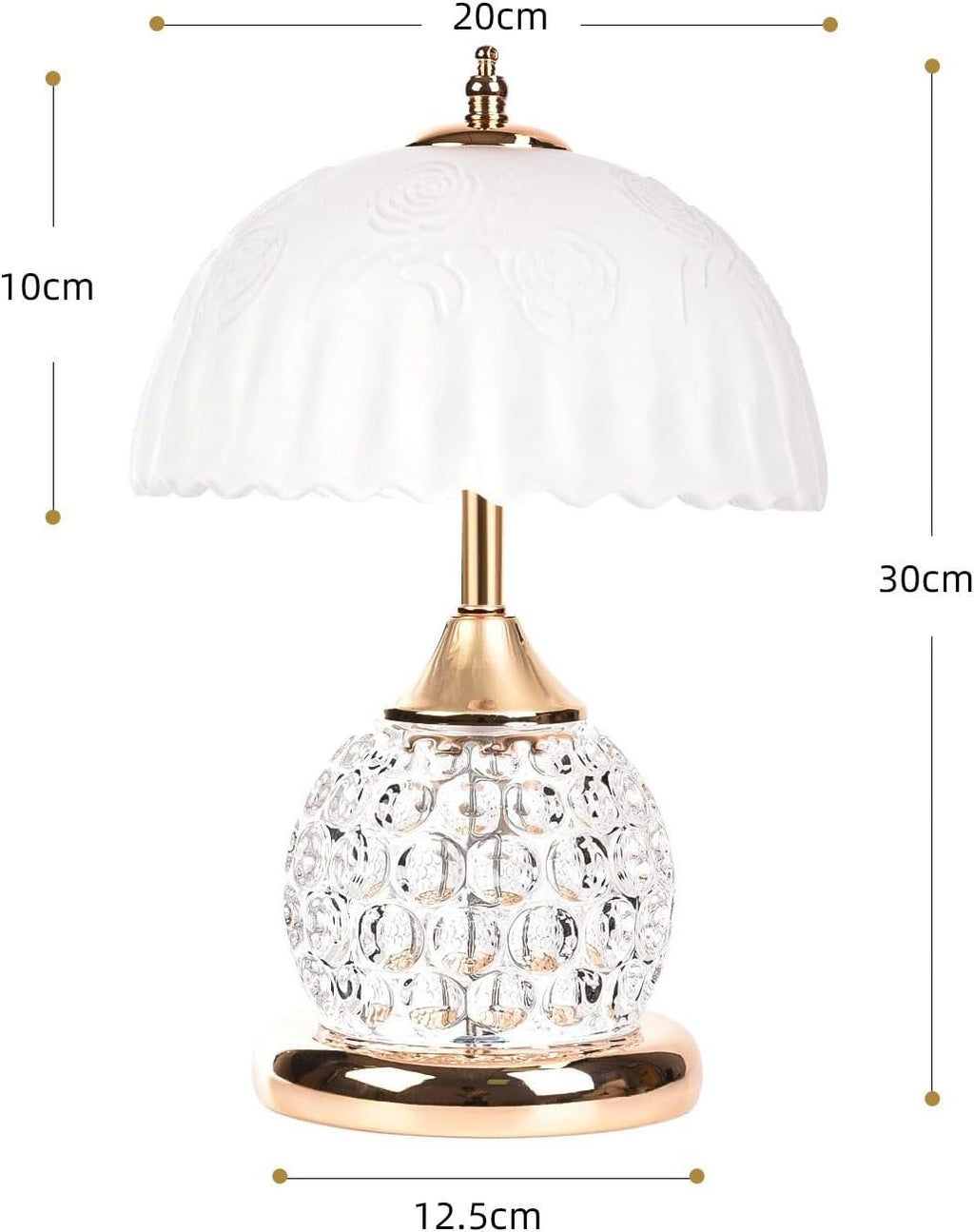 Crystal Table lamp Desk Lamp Bedroom Diamond Shaped Body Bedside Master Atmosphere Small Night Light Table Lamps