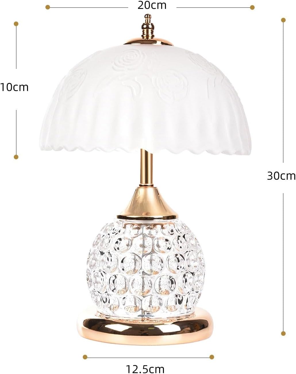 Crystal Table lamp Desk Lamp Bedroom Diamond Shaped Body Bedside Master Atmosphere Small Night Light Table Lamps