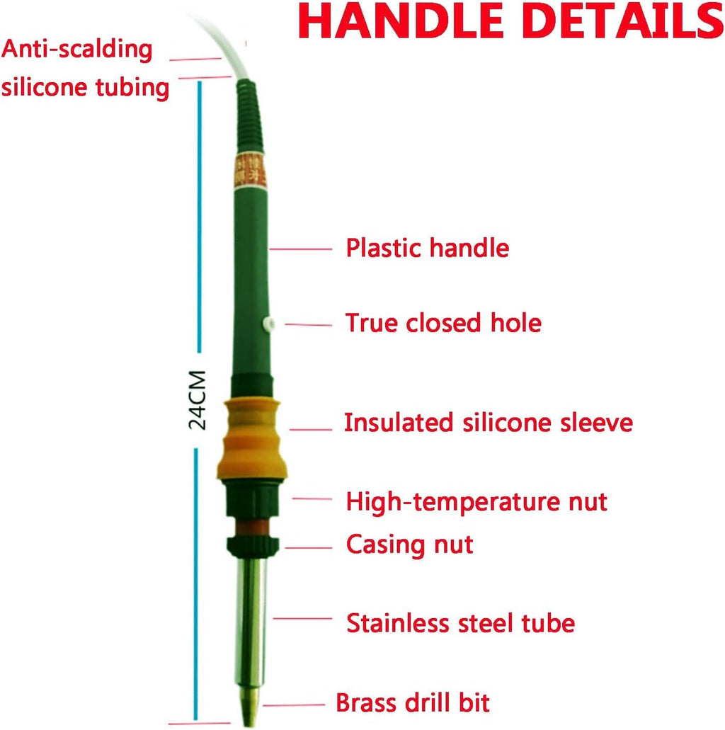 Bedazzling Kit for Clothe，Rhinestone Applicator Tool, with 6-Piece Brass Setting Tip, Adjustable Temperature and Suction, for Clothes Shoes Hats Fabric Crafts