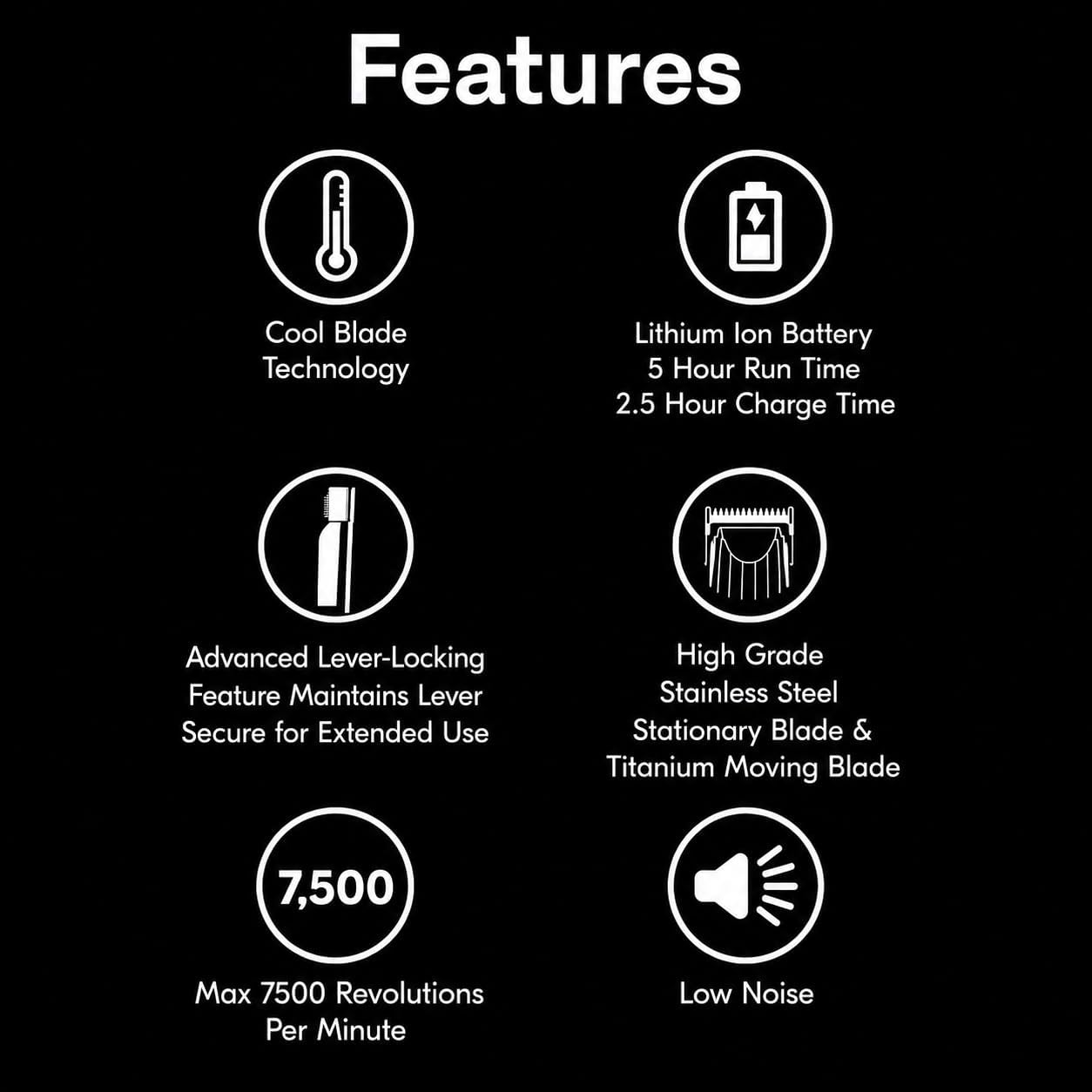 JRL Ghost 2020C Professional Cordless Hair Clipper for Barber Hair Cutting, Smart-Clip Technology Prevents Blade Drag, Reset IQ Charging Dock, For Fading, Dual-Speed 6000–7500 RPM Motor, White