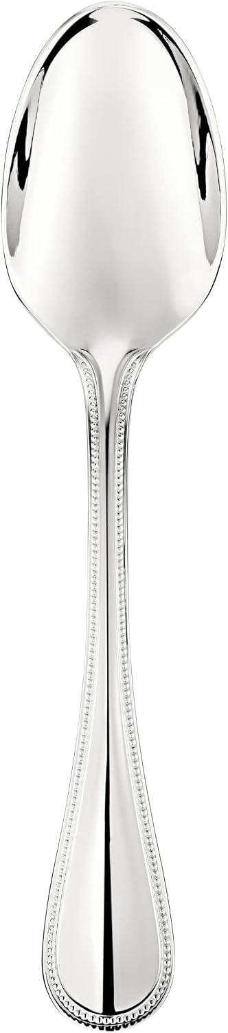Christofle Perles 2 Stainless Steel Set of 6 Table Spoons #2405002