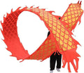 LIOONS 6/8/10/12m Dragon Dance with Rope and Travel Bag Silk Dragon Dance Outdoor Fitness Dragon Dance Streamers for Aldults