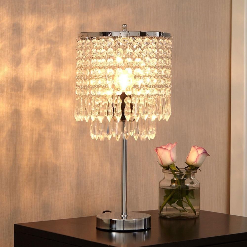 Crystal Table lamp Minimally Designed Bedroom Bedside Crystal Decorative Desk Lamp Romantic Table Lamps