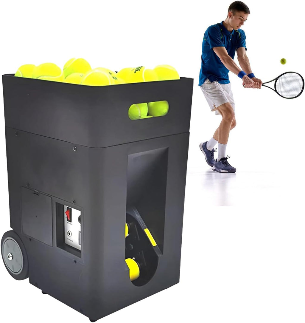 SHAHRYAR Automatic Ball Launcher Tennis Practice Equipment,Tennis Serving Machine,Tennis Machine Ball Thrower,Adjustable Launching Angle,Multi-Mode Drills, for Beginners
