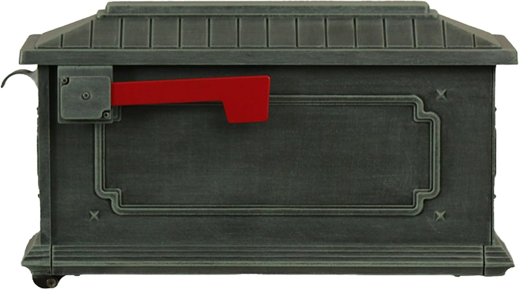 Special Lite Kingston Curbside Mailbox - Verde Green Aluminum Mailbox for Post Mount - SCK-1017-VG