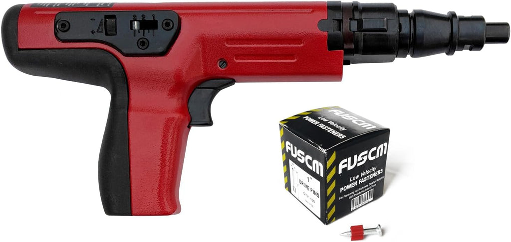 1' Fastener + .27 Cal Semi-Auto Powder Actuated Tool with power indicator