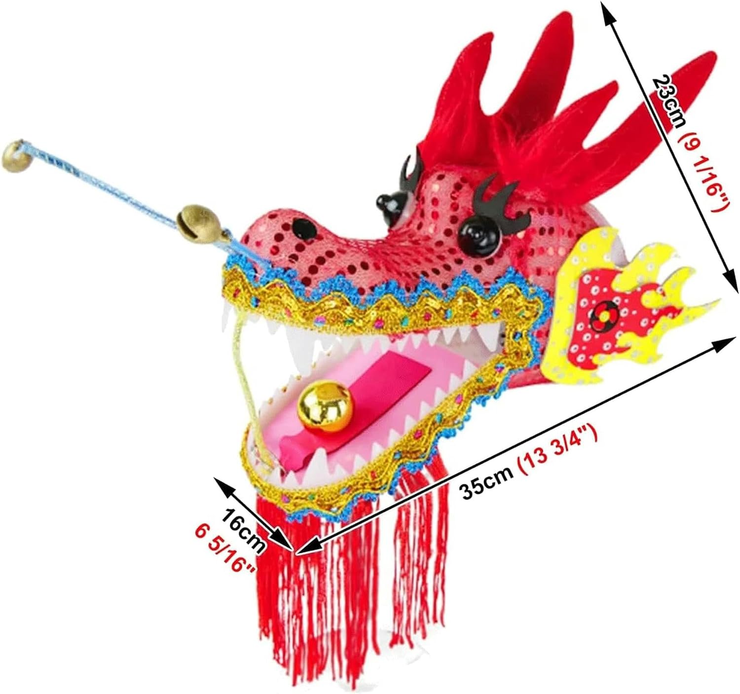 Chinese Dragon Dance 3D Dragon Dance Ribbon Slope Dragon Throw Streamer Silk-Like Flowy Chinese Dragon Ribbon Streamer + Travel Bag Interesting