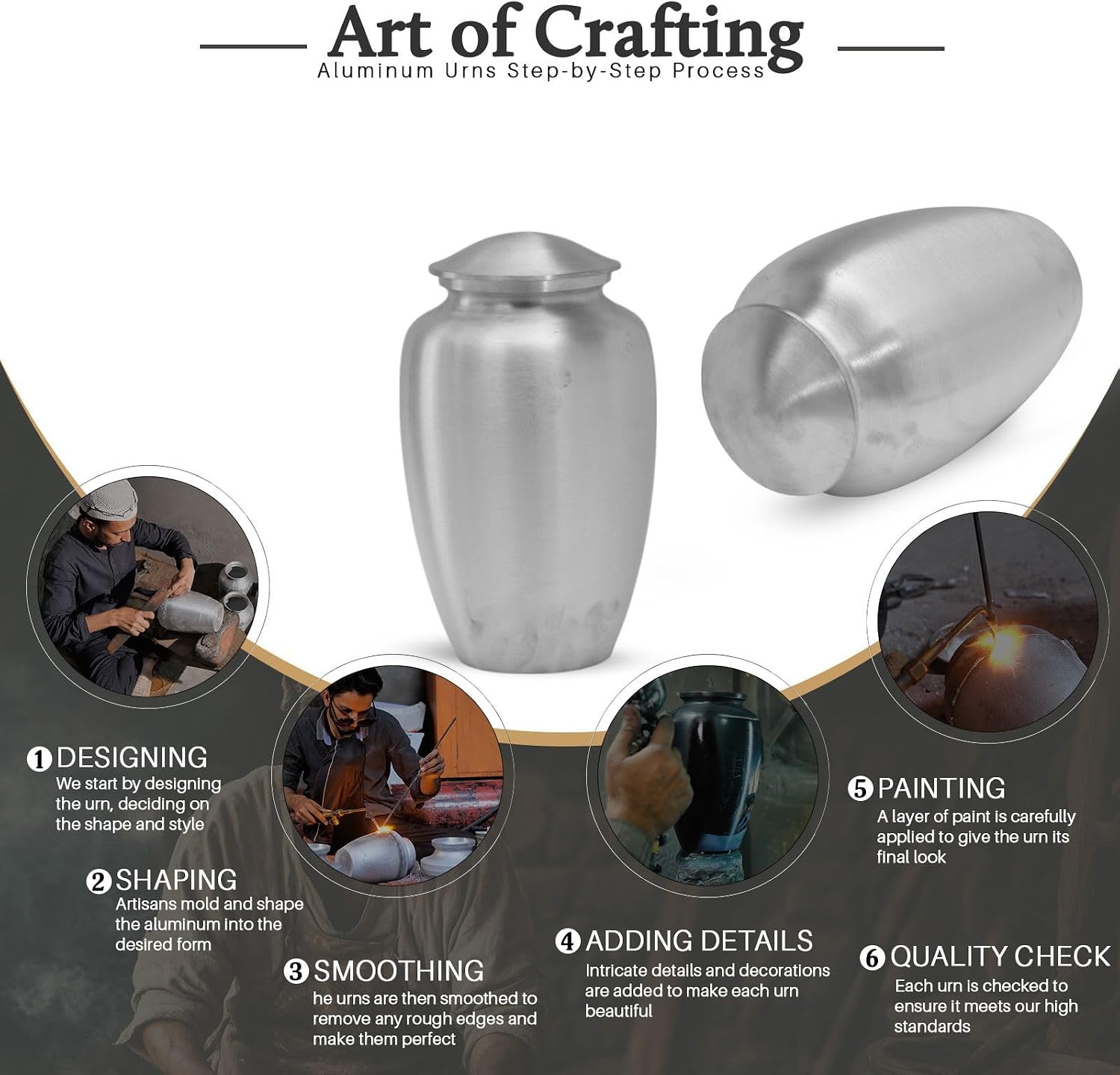 Car Memorial Large Funeral Urns for Adult Ashes - Decorative Ash Holders for Burial - Cremation Urns for Women - Dad Adult Urn for Men 10 Inch