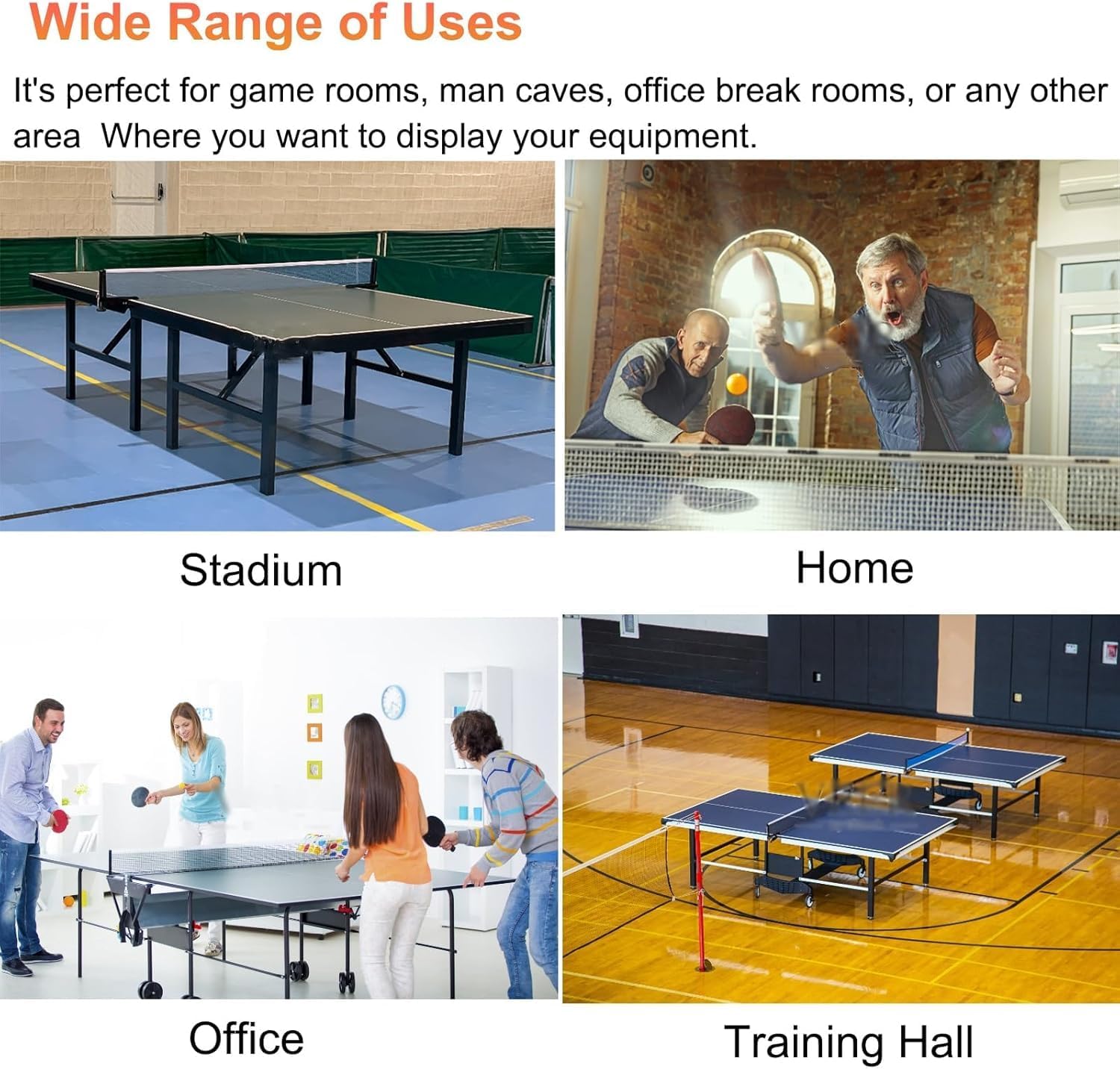 Home Gym Organizer Rack Sturdy Pingpong Sports Equipment Storage Rack Table Tennis Racket Shelf on Wheels, for Shop/Training Hall/Gym Club/Company Game Room/Home, Save Space