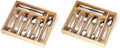 Cambridge 263K7CSLG31 Madison 62-Piece Flatware Set With Oak Tray (Pack of 2)