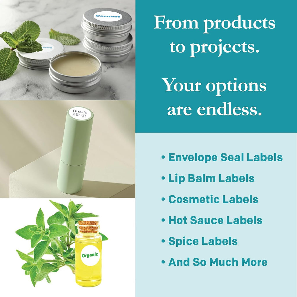 Premium Label Supply White Sticker Round Labels – 0.75' Circle – Laser/Inkjet Compatiblee – (108 per Sheet), 1000 Sheets – 108,000 Total Adhesive Labels