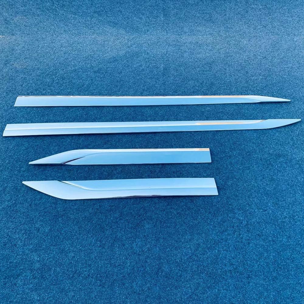 ITrims for Toyota VENZA 2020 2021 Side Door Body Molding Streamer Protector Cover Trim 4PCS ABS Plastic Exterior Car Accessories Decorations Glossy