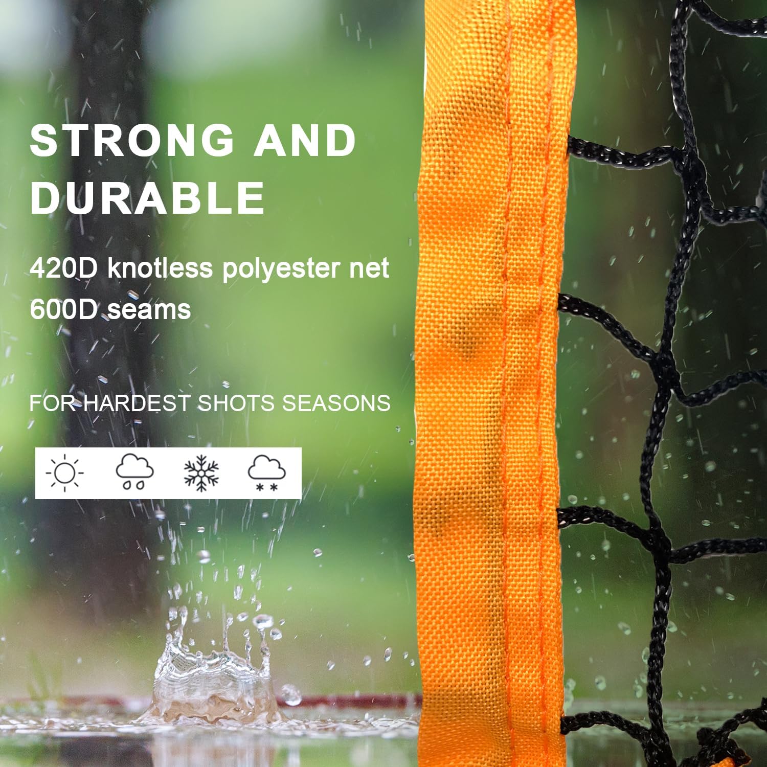 MR Tennis Ball Return Net 7'x6', Freestanding Tennis Training Net, Multi-Sport Training Return Net for Tennis, Pickleball, Softball, Baseball Compatible w/Toss Machine Without Pitching Machine