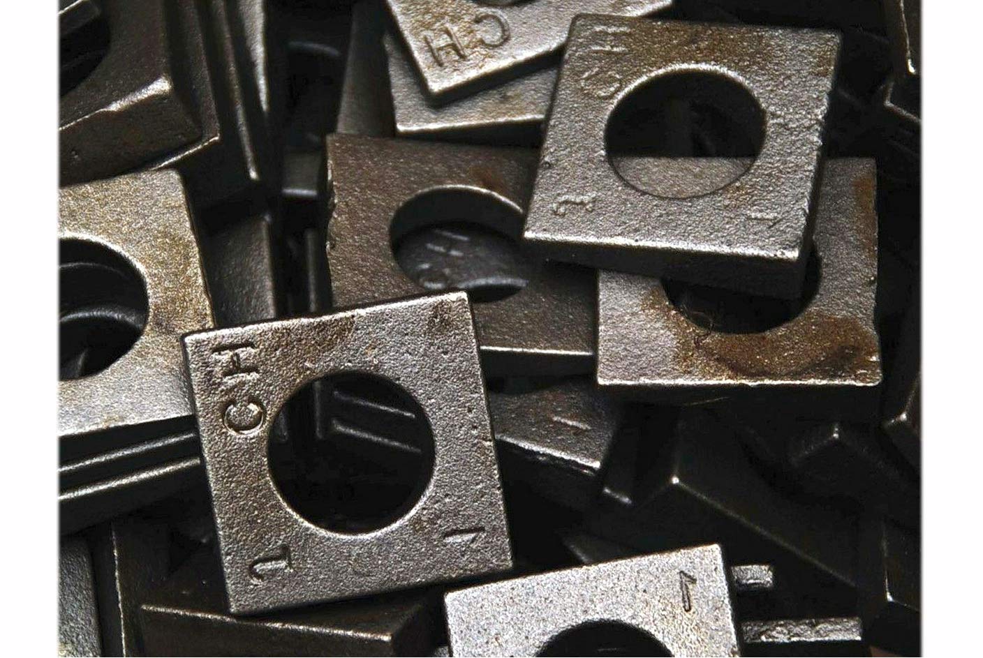 New Package of 20 (pcs) 1 Square Bevel Washers I-Beam Flange Wedge 1' inch Set #MO2302-P Warranity by Pr-Mch