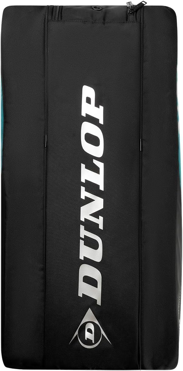 Dunlop Sports SX Performance Tennis Bag, Black/Yellow/Teal - 8-Racket