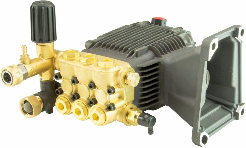 Triplex Power Pressure Washer Pump 5 GPM 3200 PSI 3600 RPM 1' Hollow Shaft with Unloader