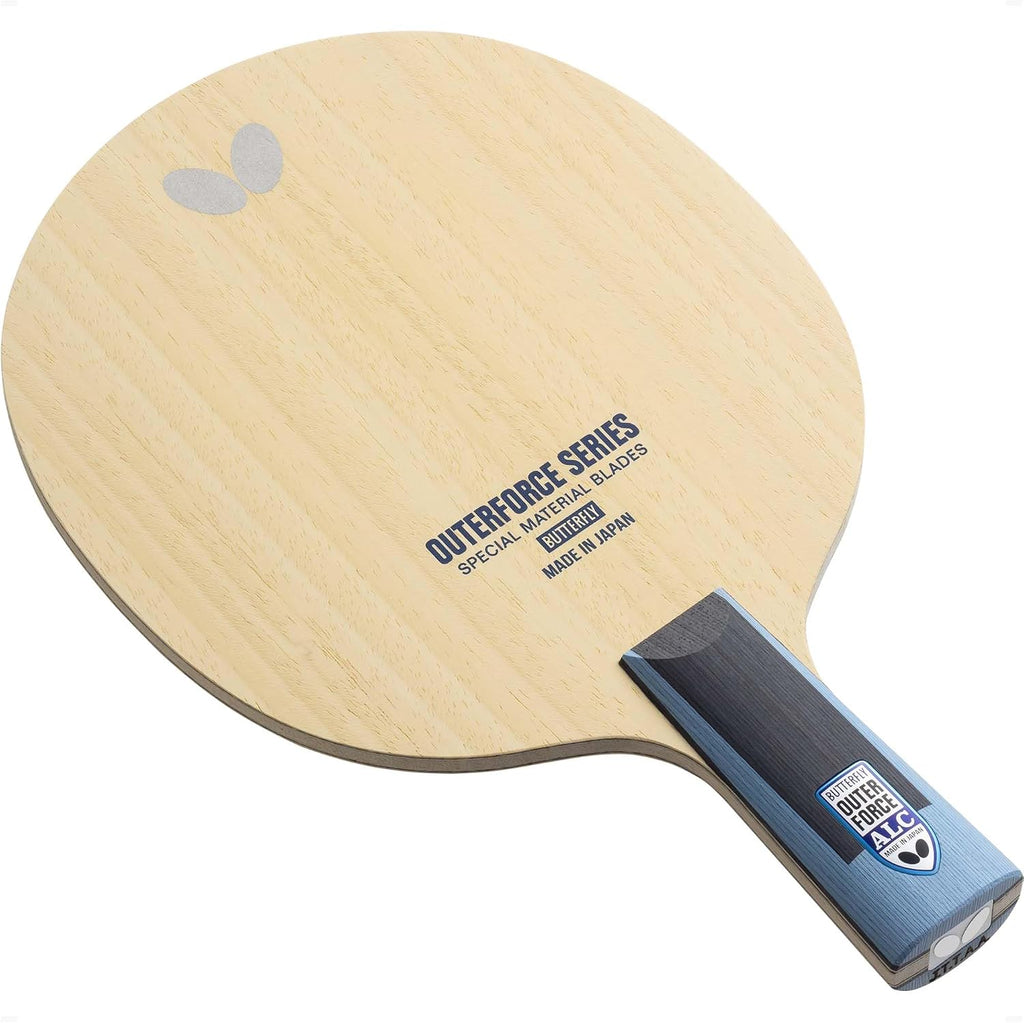 Butterfly Outerforce ALC CS Blade - Professional Butterfly Table Tennis Blade - Arylate-Carbon Fiber Blade - Good for Traditional or Reverse Backhand Penhold Style - Made in Japan