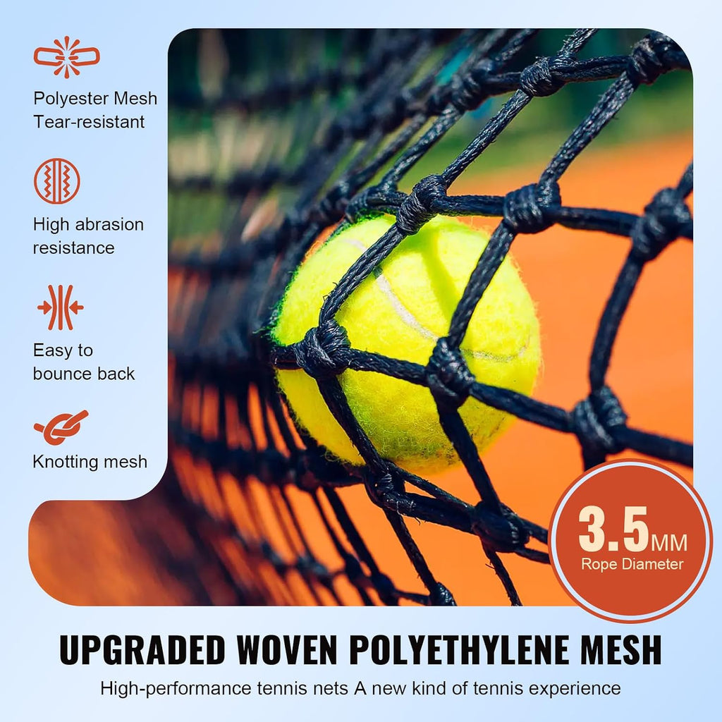 9.4ft x 7.4ft Tennis Rebounder Net, Tennis Rebounder Trainer, Multi-Sport Training Bounce Back Net for Tennis, Baseball, Lacrosse, Hockey, Softball, Pickleball, Ball, for Backyard and Indoor & Outdoor