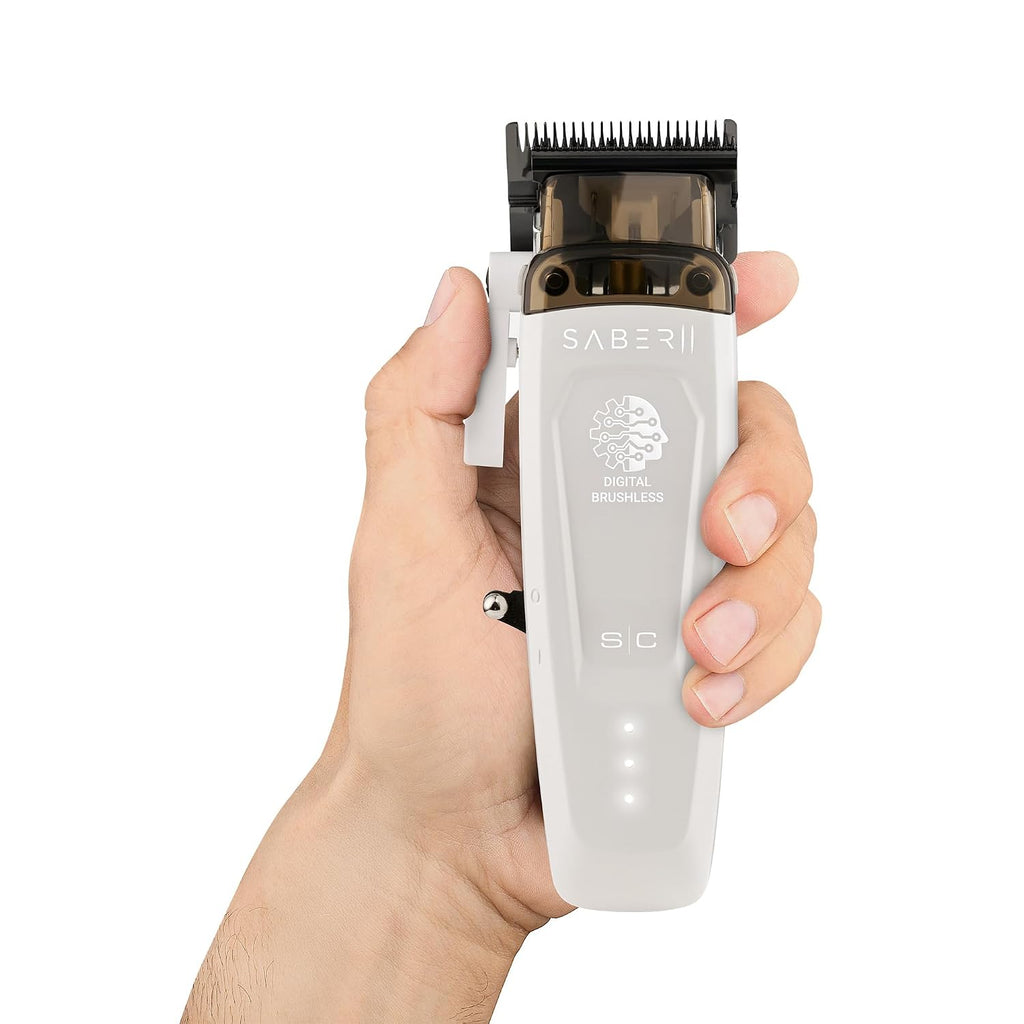 StyleCraft Saber and Saber II Professional Full Metal Body High-Torque Digital Brushless Motor Cordless Hair Clipper