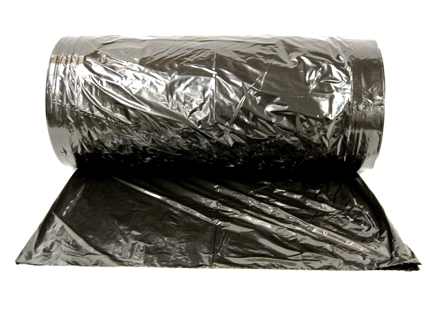NAHANCO B354, Plastic Poly Garment Bags, 1 Mil., 54'H x 21' W x 3' D, Black (Roll of 333)