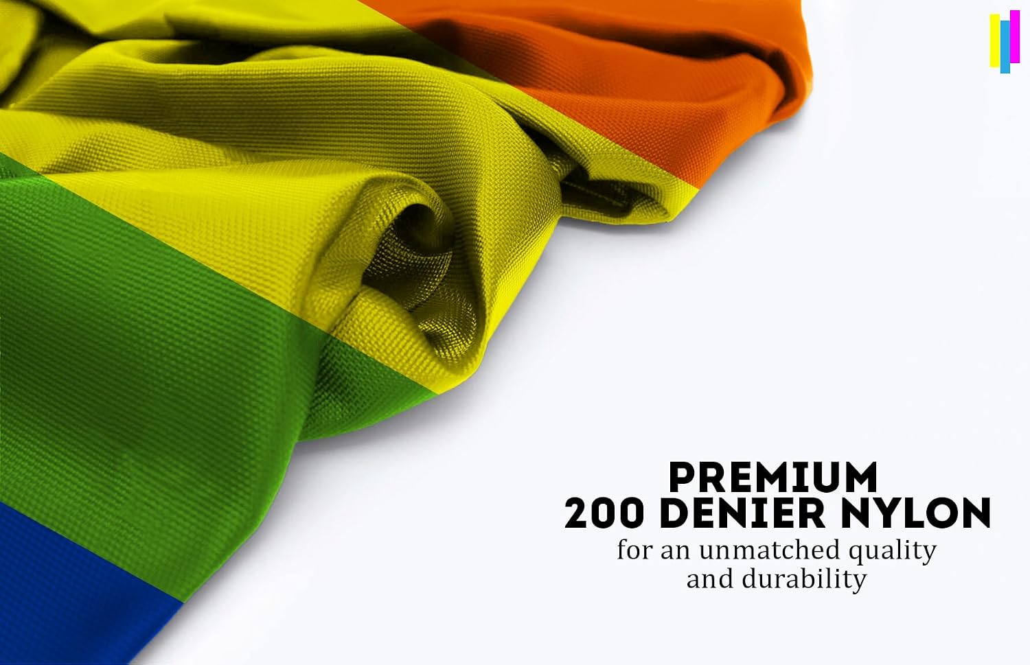 AGAS Large Mexico Rainbow Pride Flag 10x15 Ft - Printed 200D Nylon - Rope Thimble Brass Grommet Stitched Edges Fade Proof Sharp Colors - Big Size Mexican Pride flag