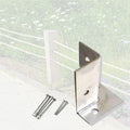 Adjustable Stand Alone Post Anchor Bracket, Silver Cement Post Base Pergola Kit, Wood Post Deck Mount for Railing Wood Post/Deck Railing/Fence Kit(10 pcs)