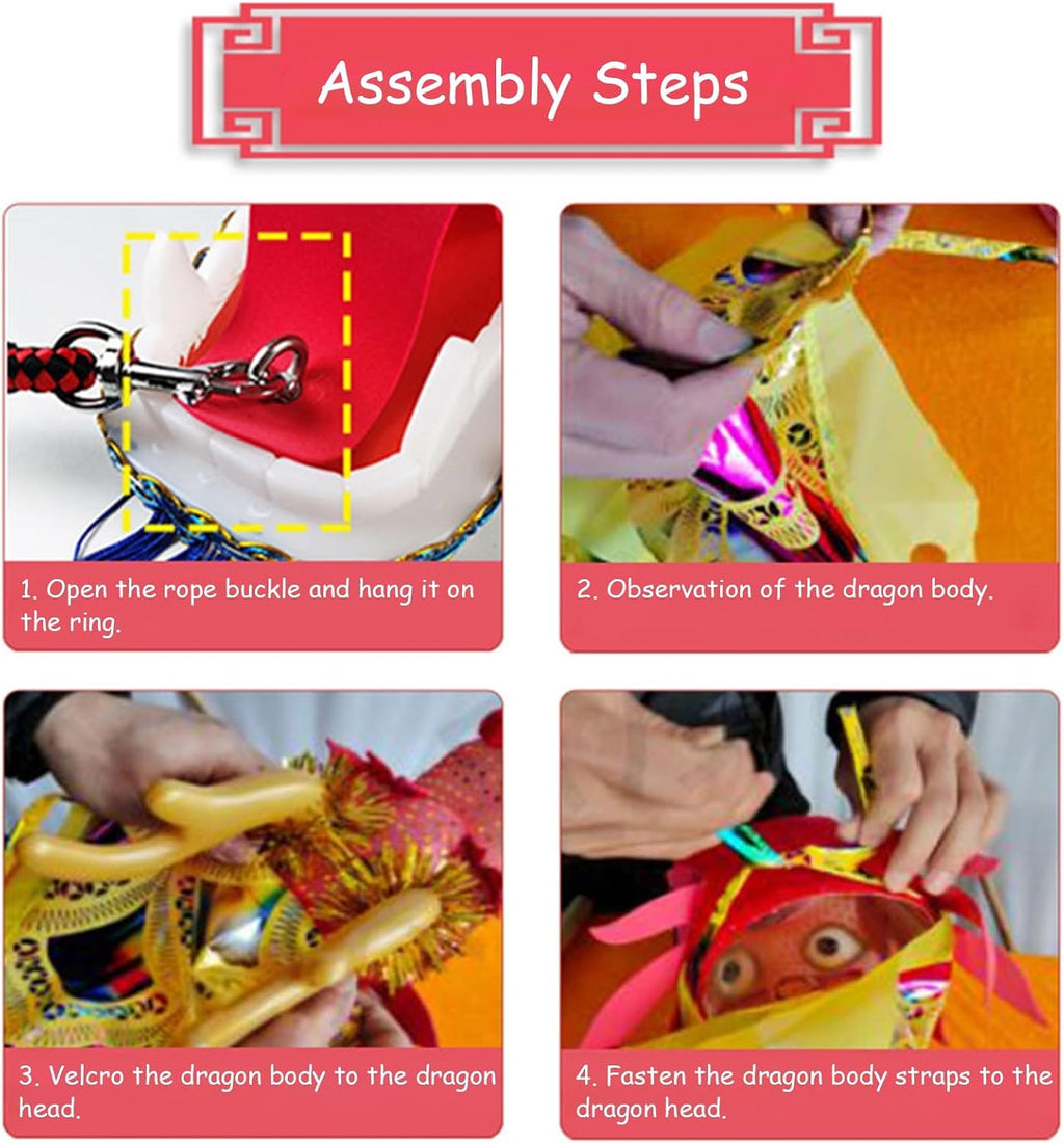 Dragon Silk-Like Flowy Spinning & Shaking Poi, Colorful Light Up Dragon Scale Pattern Dragons Dance Fitness Throw Streamer, Ribbon Toy for Colleagues/Parents Gifts