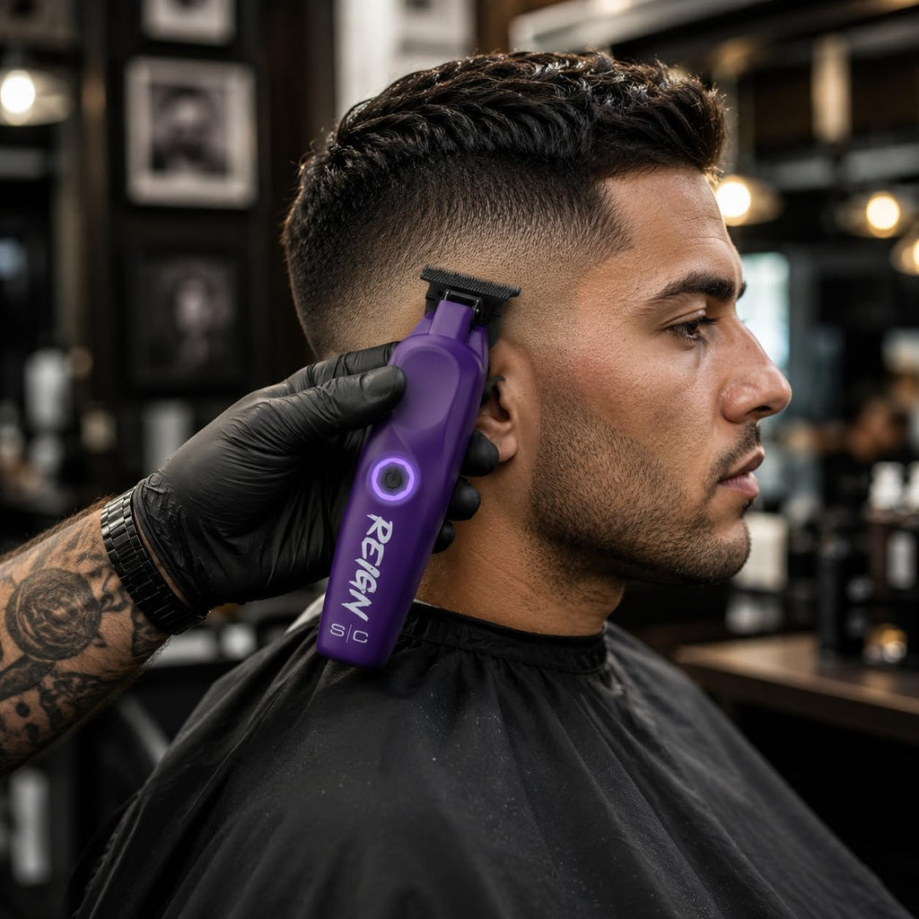 Stylecraft Reign Professional Hair Clipper, Hair Trimmer with Brushless Motor, USB-C Rechargeable, Designed by Barbers for Precision Beard and Hair Grooming