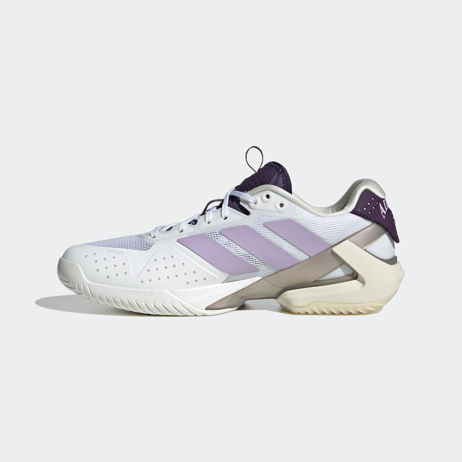 adidas Womens Adizero Ubersonic 5 Tennis Sneakers Shoes - Purple, White
