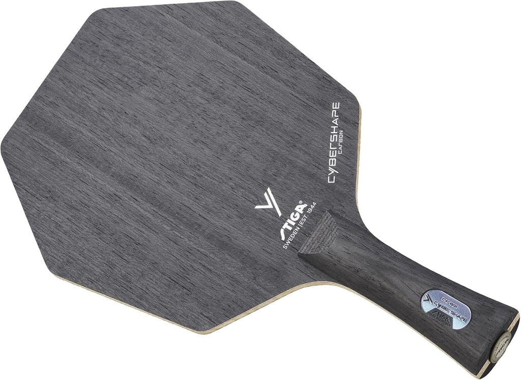 STIGA Cybershape Carbon CWT Table Tennis Blade with Custom Weight Technology I Superior Control, Enhanced Grip for Offensive Play