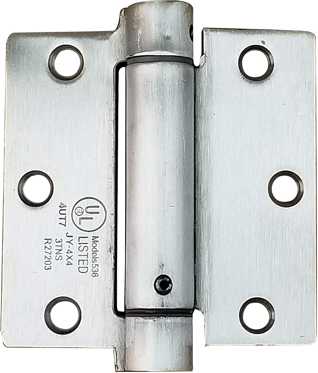 Hinge Outlet 3.5 Inch Square Stainless Steel Spring Hinges, Highly Rust Resistant, 6 Pack