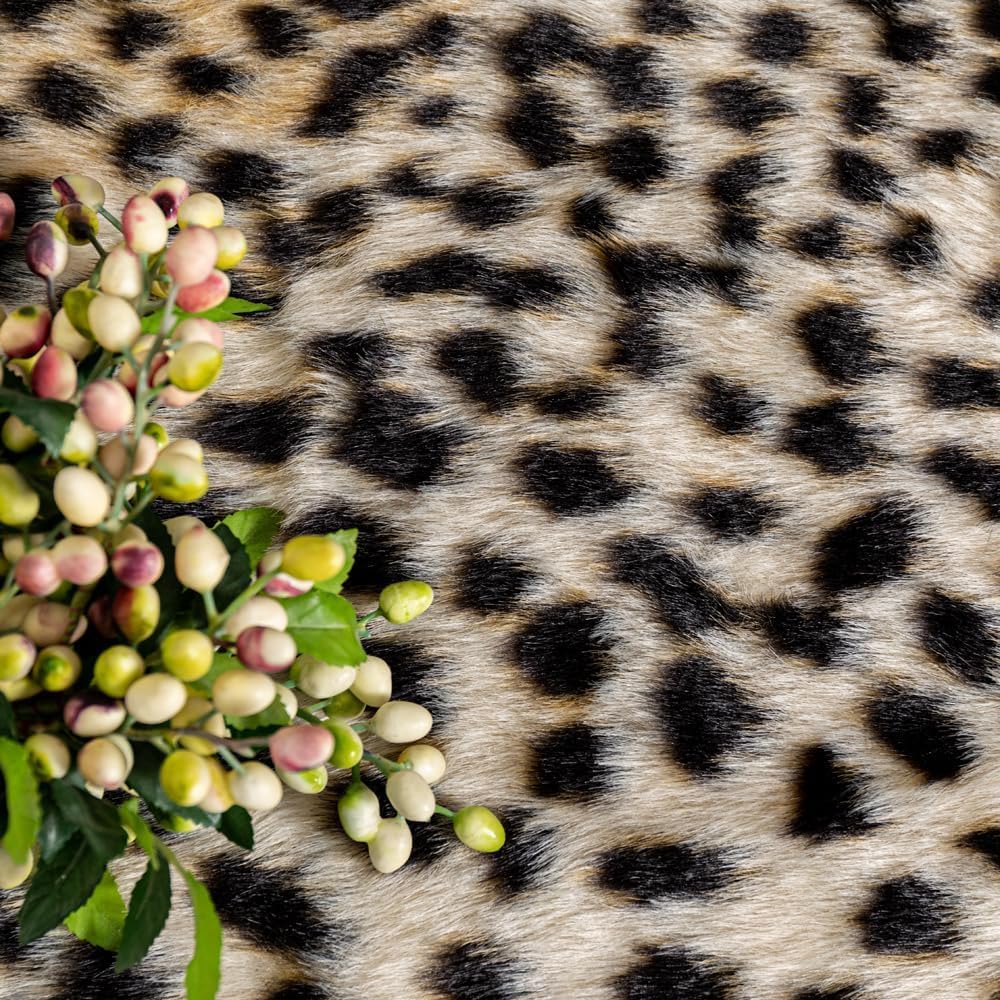 Huichenxing2021FURSTORE Leopard Rug Cheetah Print Rugs for Living Room Bedroom Faux Animal Print Area Rug Cowhide Skin Mat 6.2x8.2ft
