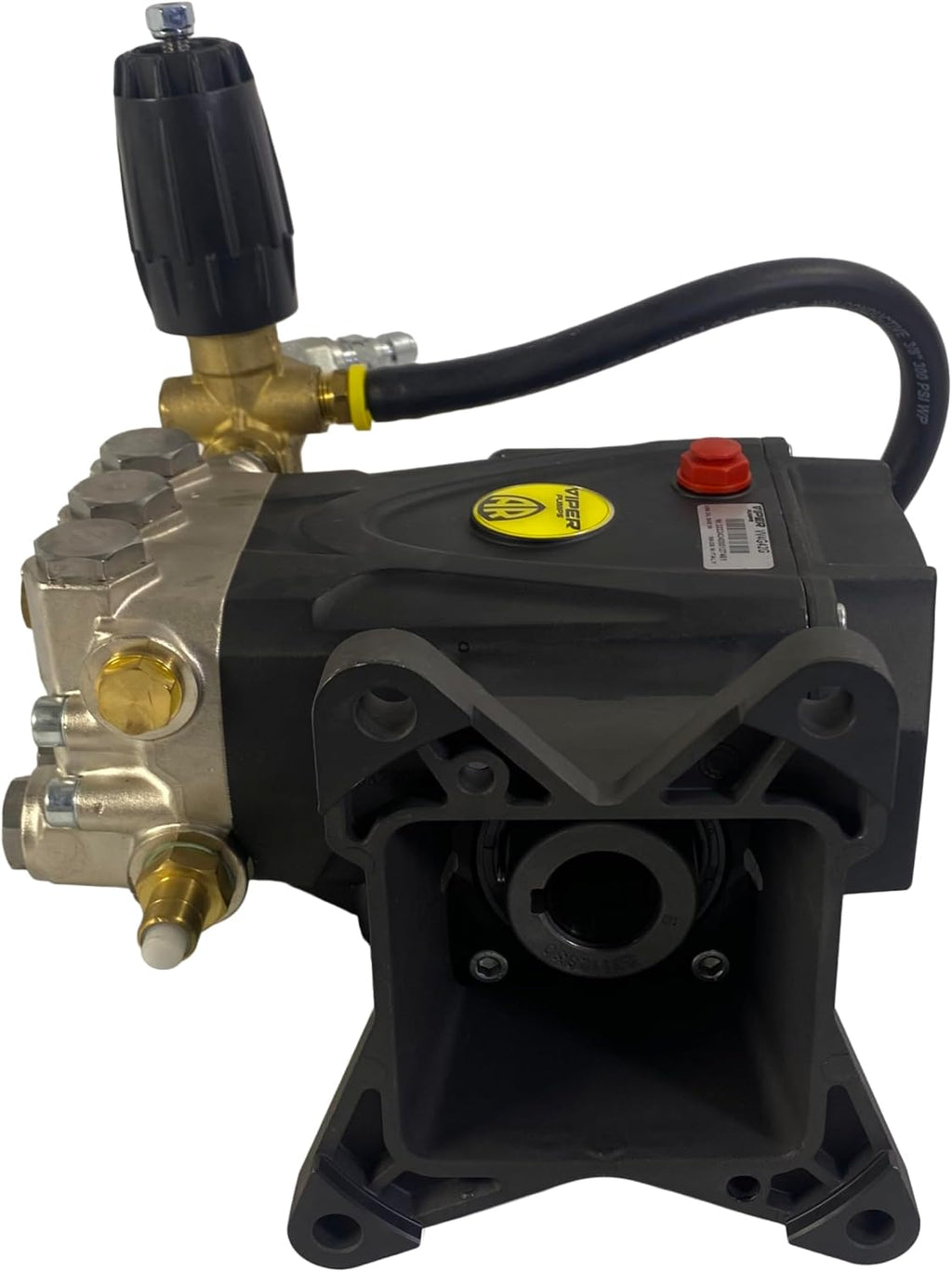 Genuine OEM Direct Drive Pressure Washer Pump 4 GPM, 4200 PSI AR SLPVV4G42-400 Viper Fully Plumbed Unloader (1' Hollow Shaft for 1' Crankshaft Engine)